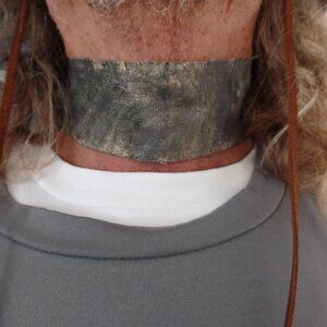 Hand Crafted Wrist Swag CHOKER *Coarse Canvas